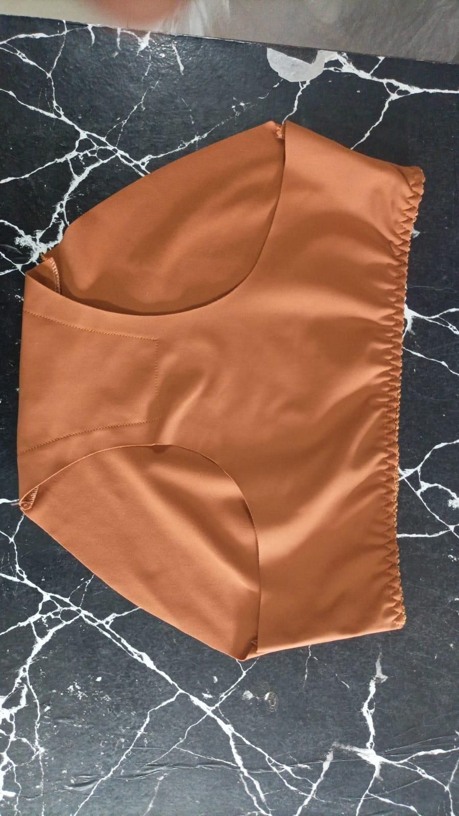 Brown silky comfortable ladies' panties pack with smooth finish and elastic waistband