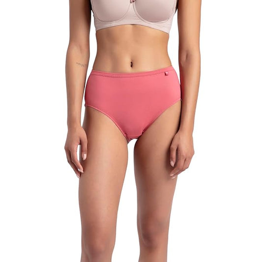 Comfortable ladies panties pack featuring soft pink high-waist panties for everyday wear